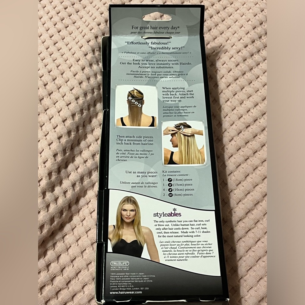 Hairdo Blonde Hair Extensions 16” - SIX PIECES - Picture 3 of 6